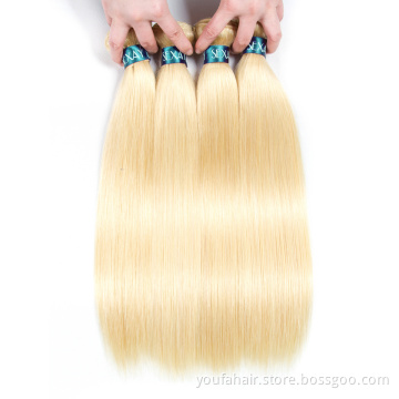 Wholesale 10A Russian Human Virgin Hair Double Drawn 613 Blonde Bundles Cuticle Aligned Raw Unprocessed 613 Hair Bundles Vendors
